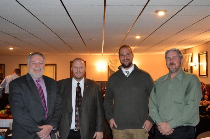 Montgomery County employees participated in No Shave November last month. From left to right, Department of Social Services Michael McMahon, Emergency Management Director Jeffery T. Smith, County Executive Matthew L. Ossenfort and Department of Public Works Commissioner Paul Clayburn pose for a photo at the First Responders Appreciation Dinner, on Nov. 19.