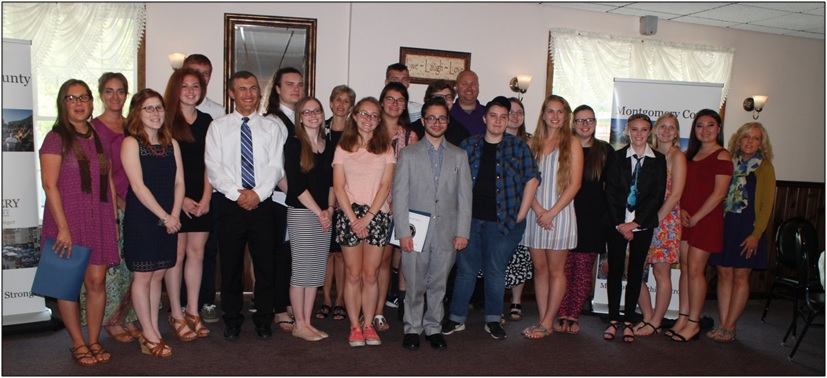 Photo of nominees (students and teachers) from the Students and Educators Made of Something Stronger Breakfast