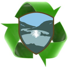 Recycle logo and Montgomery County Logo