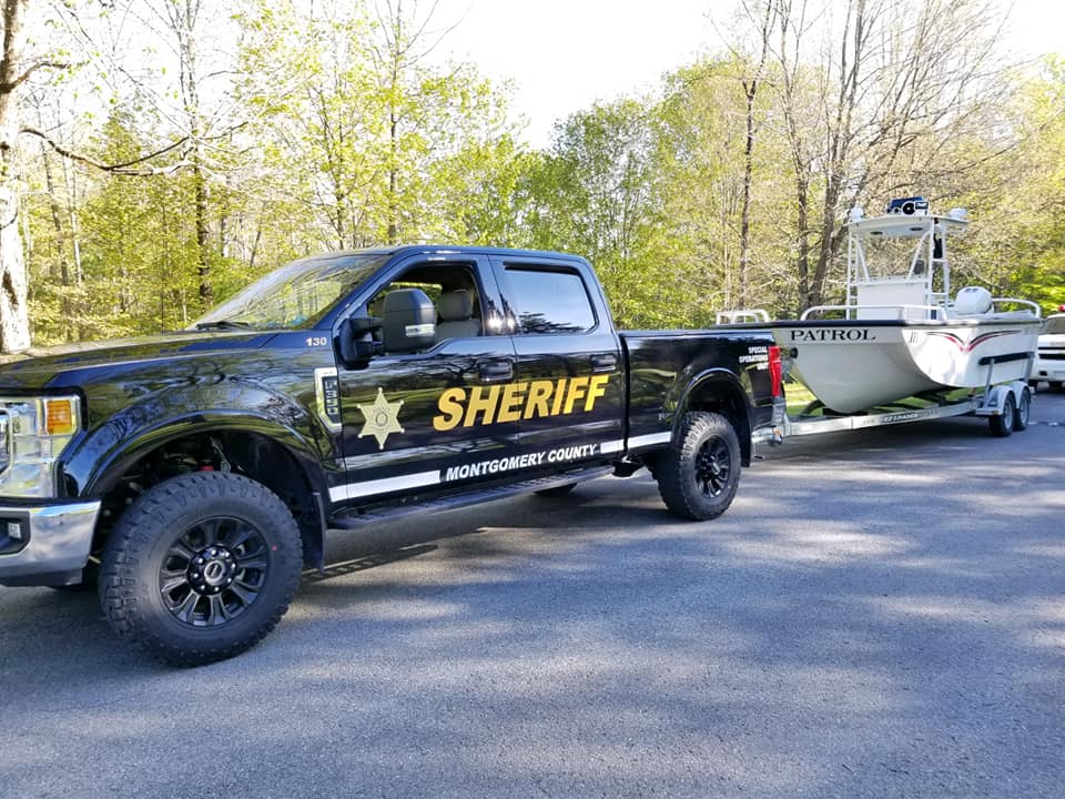 Marine Division - truck towing boat