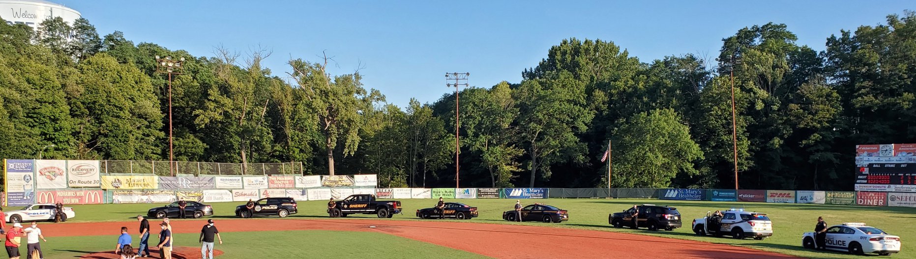 Sheriff's Office Vehicles lined up for parade