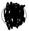 Oval that is filled in  completely by a marker