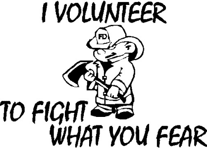 I volunteer to fight what you fear logo