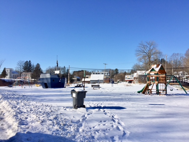 Park in winter